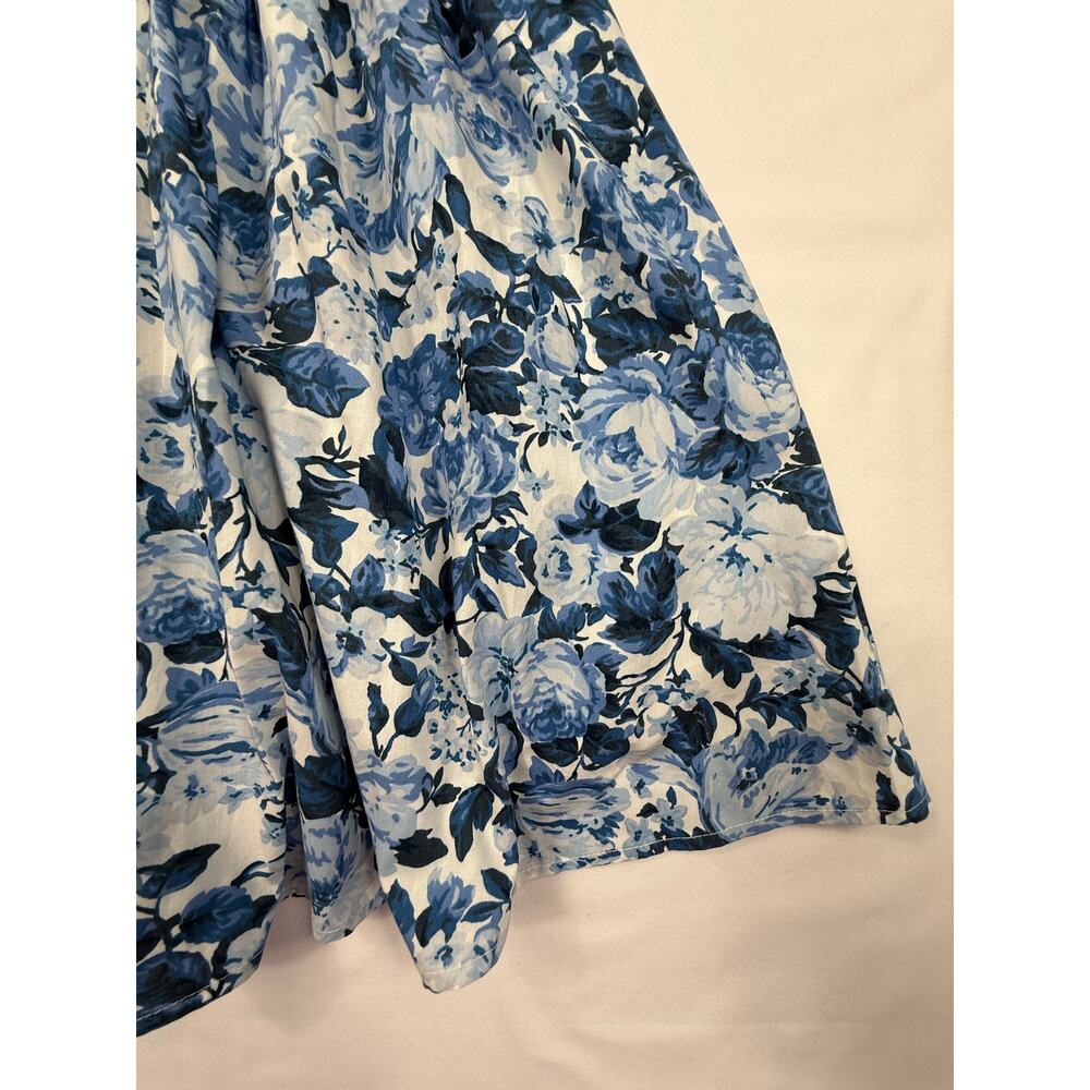 Abercrombie & Fitch Emerson Blue Floral Short Dress Size S - Picture 6 of 13